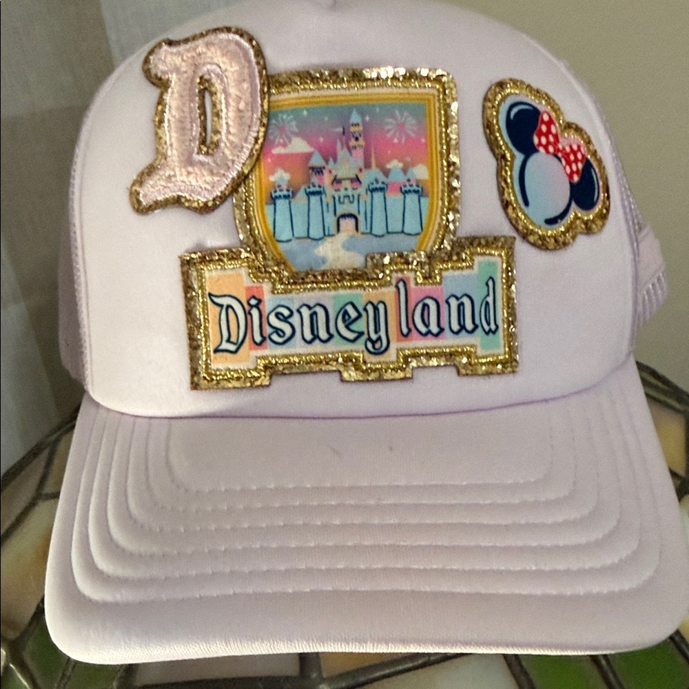 Disney Lavender Hat with Gold Accents